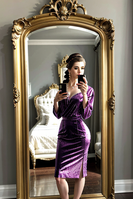 mirror photo pose girl simple