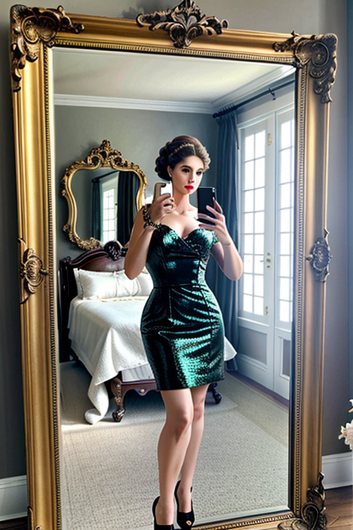 mirror pic girl black blur